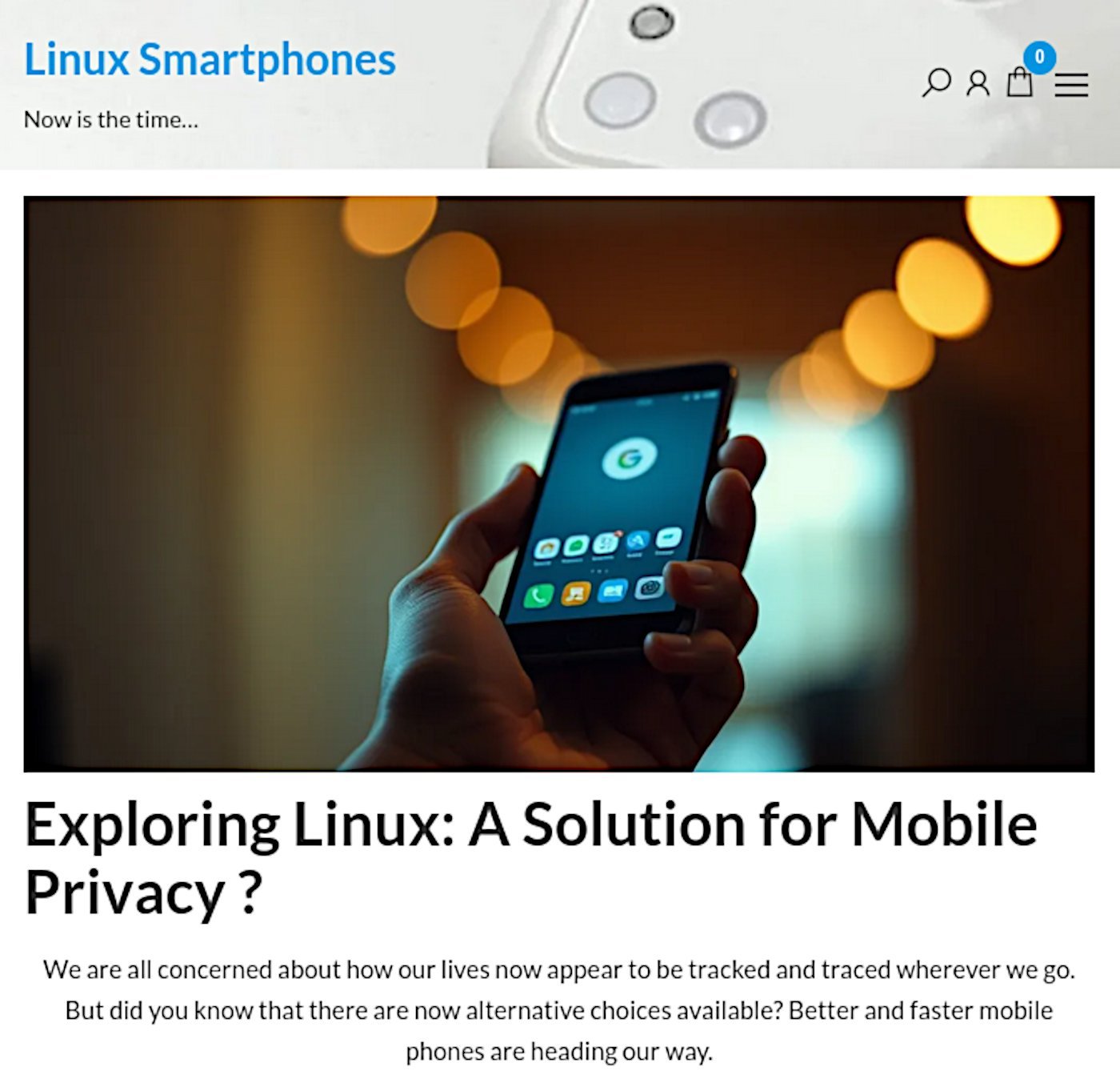 Linux Mobile Forum and online store